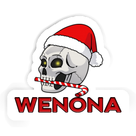 Sticker Wenona Christmas Skull Image