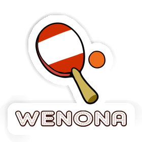 Table Tennis Paddle Sticker Wenona Image