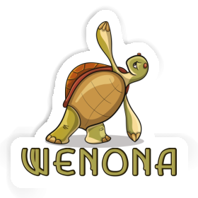 Yoga-Schildkröte Aufkleber Wenona Image