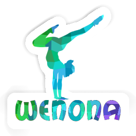 Yoga Woman Sticker Wenona Image