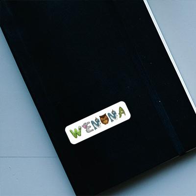 Sticker Wenona Animal Font Laptop Image