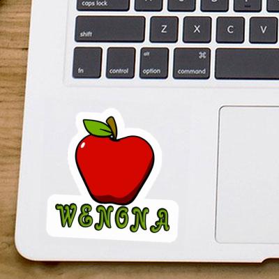 Wenona Aufkleber Apfel Notebook Image