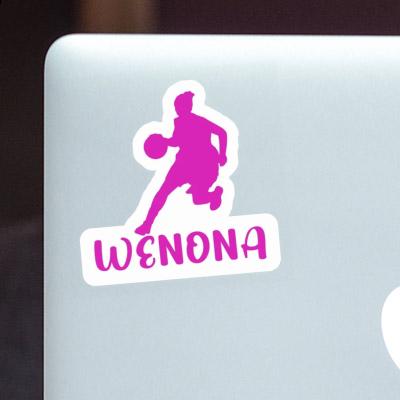 Sticker Basketballspielerin Wenona Notebook Image