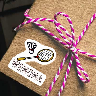 Sticker Badmintonschläger Wenona Laptop Image