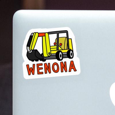 Sticker Mini-Excavator Wenona Notebook Image