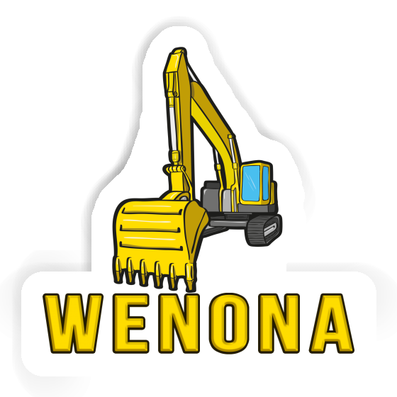 Sticker Wenona Excavator Notebook Image
