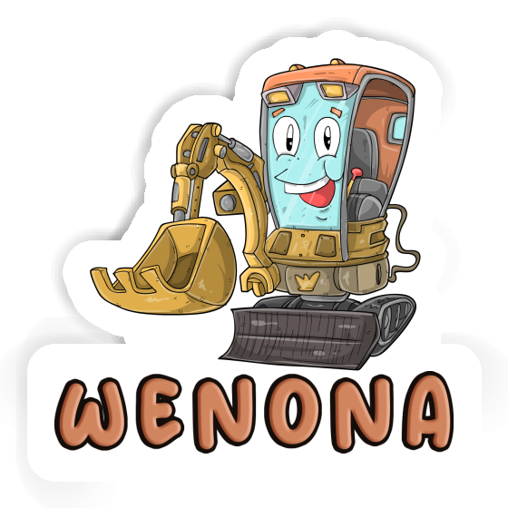 Sticker Excavator Wenona Notebook Image