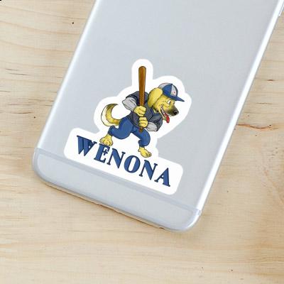 Sticker Wenona Baseball-Hund Gift package Image