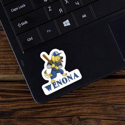 Sticker Wenona Baseball-Hund Laptop Image