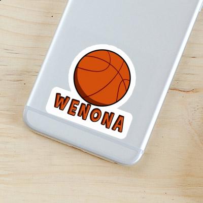 Wenona Autocollant Ballon de basketball Laptop Image