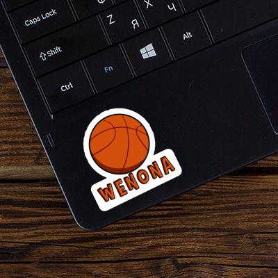 Wenona Autocollant Ballon de basketball Laptop Image