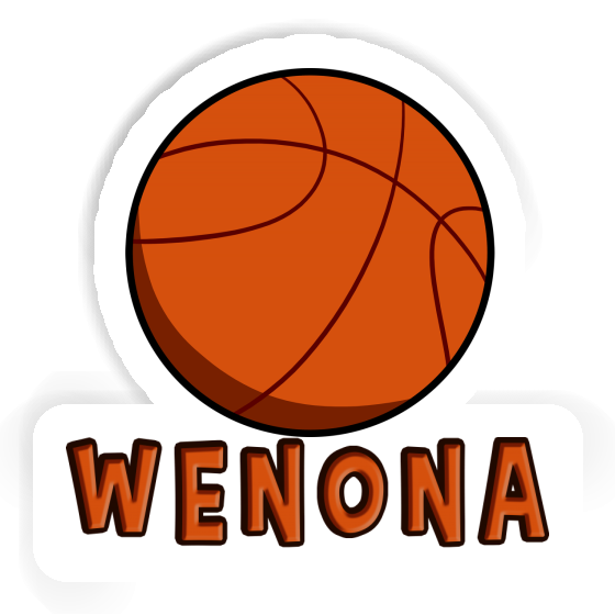 Wenona Autocollant Ballon de basketball Notebook Image