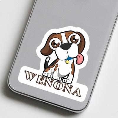 Autocollant Beagle-Hund Wenona Gift package Image