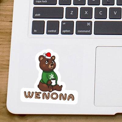 Wenona Sticker Christmas Bear Gift package Image