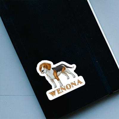 Beagle Dog Sticker Wenona Laptop Image