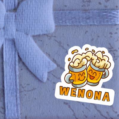 Wenona Autocollant Bière Notebook Image