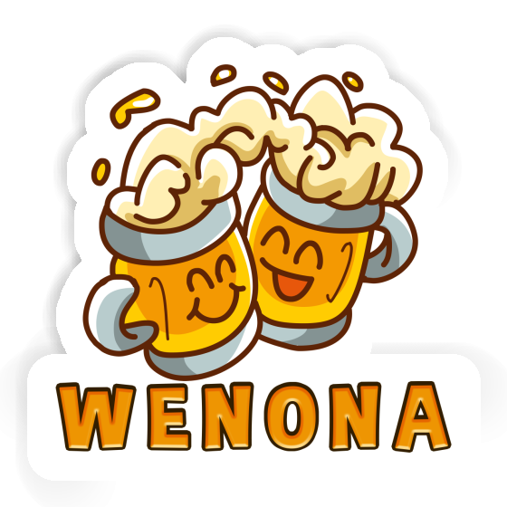 Wenona Autocollant Bière Notebook Image