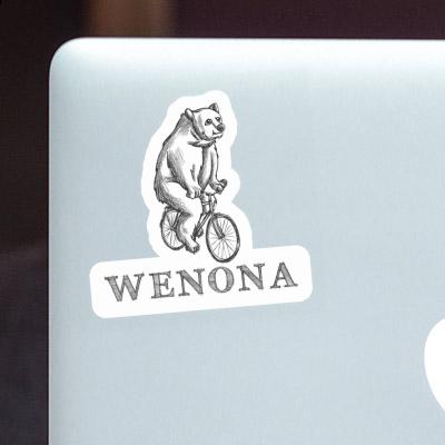Cycliste Autocollant Wenona Laptop Image