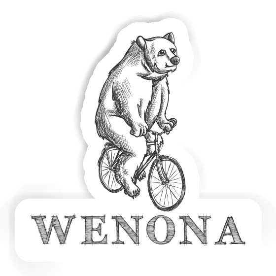 Cycliste Autocollant Wenona Notebook Image