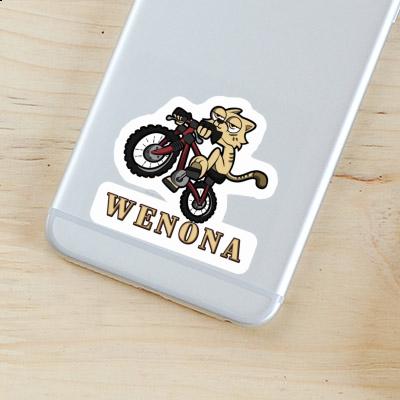 Wenona Sticker Bike Cat Laptop Image