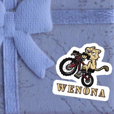 Sticker Wenona Fahrradkatze Laptop Image