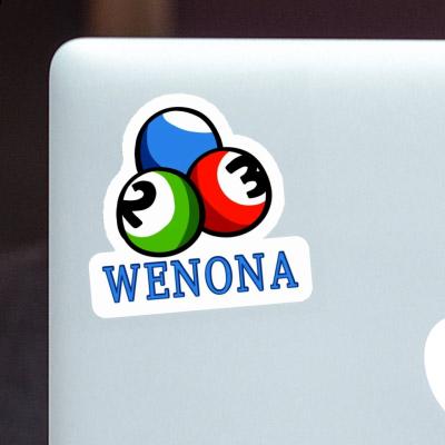 Sticker Billiard Ball Wenona Laptop Image