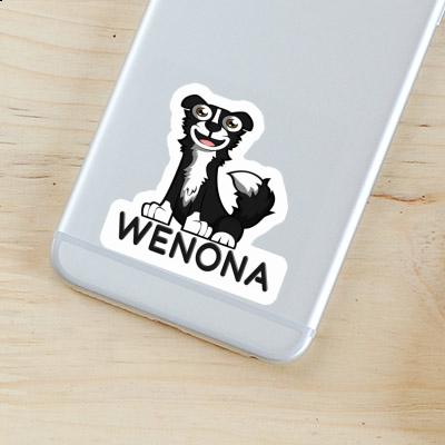 Wenona Sticker Border Collie Notebook Image