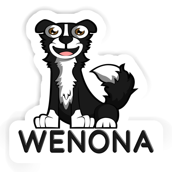 Wenona Sticker Border Collie Notebook Image