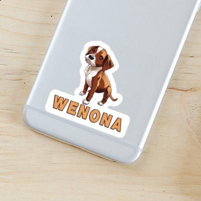 Sticker Wenona Boxer Dog Gift package Image