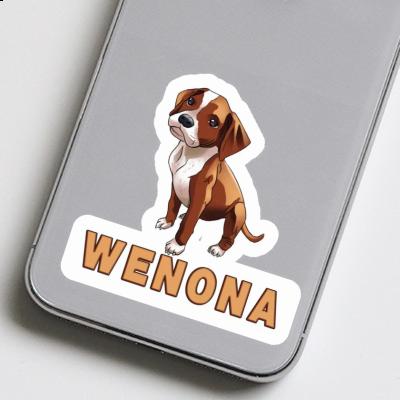 Wenona Aufkleber Boxerhund Notebook Image