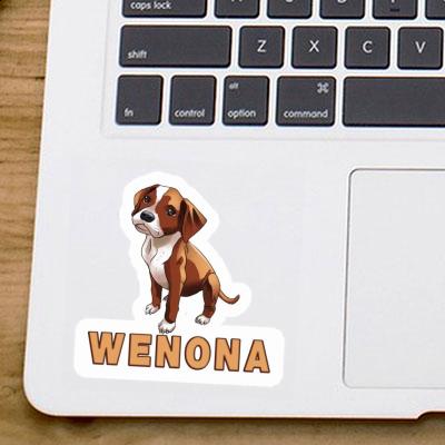 Sticker Wenona Boxer Dog Notebook Image