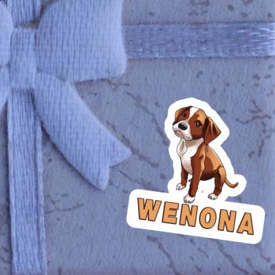 Sticker Wenona Boxer Dog Laptop Image
