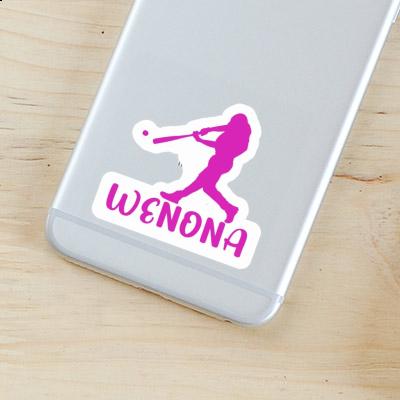 Wenona Sticker Baseballspieler Laptop Image