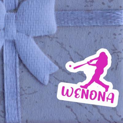 Wenona Sticker Baseballspieler Laptop Image