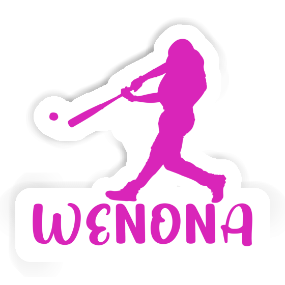 Wenona Sticker Baseballspieler Notebook Image