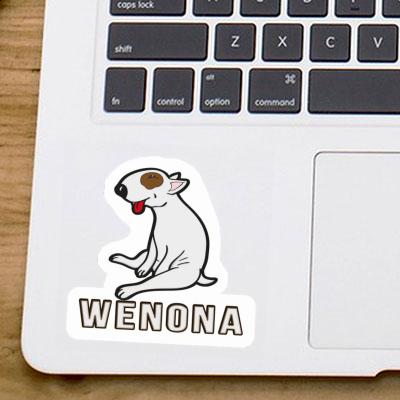 Sticker Wenona Bull Terrier Notebook Image