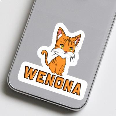 Katze Aufkleber Wenona Notebook Image