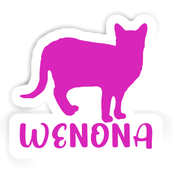 Aufkleber Katze Wenona Notebook Image