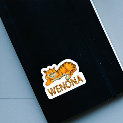 Sticker Wenona Chilling Cat Gift package Image
