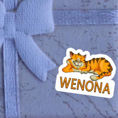 Sticker Wenona Chilling Cat Gift package Image