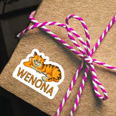 Sticker Wenona Chilling Cat Laptop Image