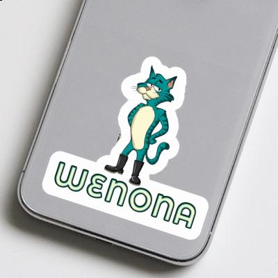 Sticker Cat Wenona Laptop Image