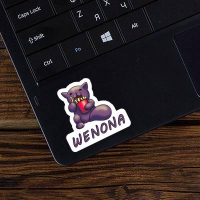 Sticker French Fry Cat Wenona Laptop Image