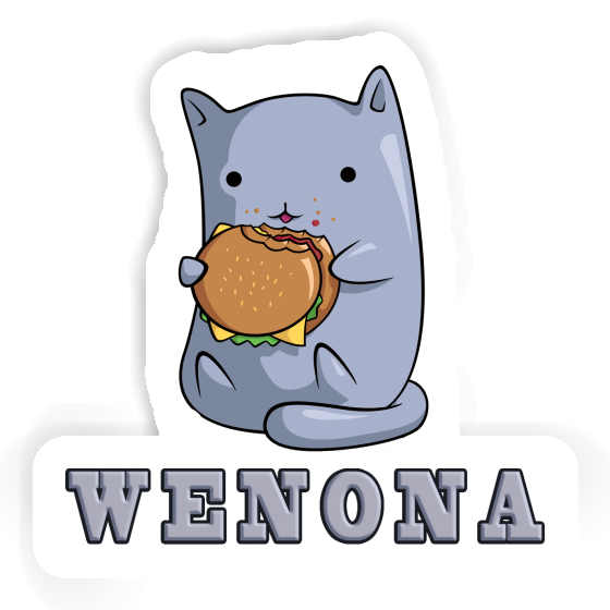 Wenona Autocollant Chat Notebook Image