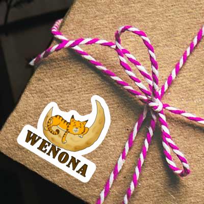 Wenona Sticker Sleeping Cat Notebook Image