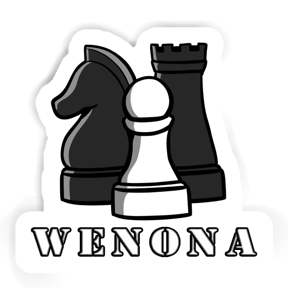 Aufkleber Schachfigur Wenona Notebook Image
