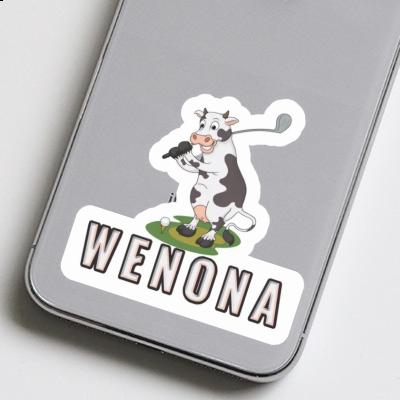Golf Cow Sticker Wenona Gift package Image