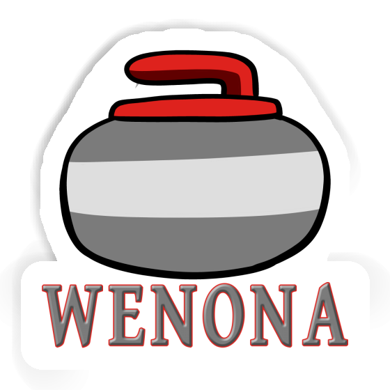 Sticker Curling Stone Wenona Laptop Image