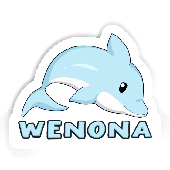 Wenona Sticker Dolphin Laptop Image