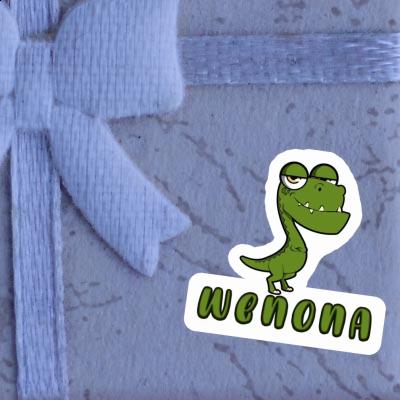 Sticker Dinosaurier Wenona Notebook Image